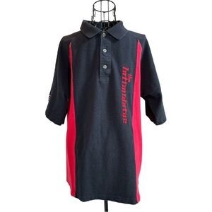 Winner's Circle NASCAR Dale Earnhardt The Intimidator Polo Shirt Black Red Large